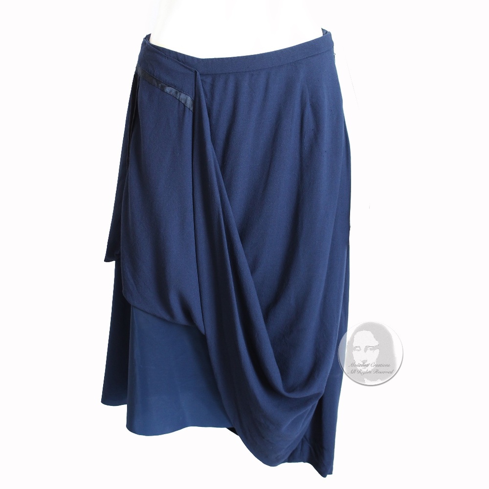 Margiela x H&M Hitched Up Skirt Blue Limited Edition from 2012 Size 8